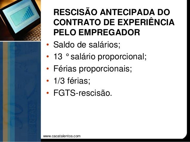 Direitos Trabalhistas na rescisão contratual
