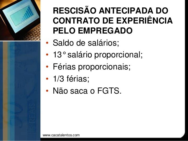 Direitos Trabalhistas na rescisão contratual