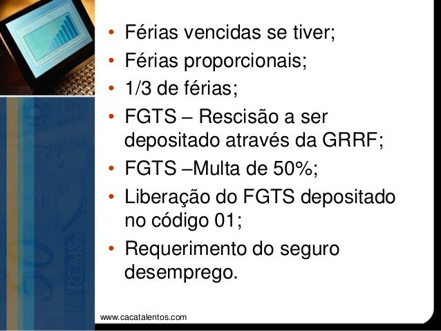 Direitos Trabalhistas na rescisão contratual