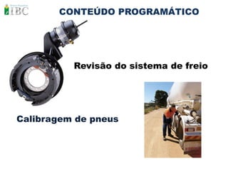 CONTEÚDO PROGRAMÁTICO




          Revisão do sistema de freio




Calibragem de pneus
 