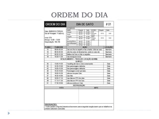 ORDEM DO DIA
 