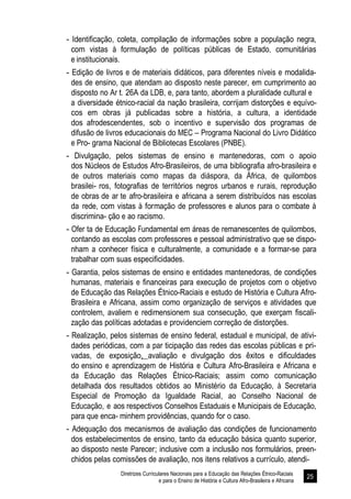 Diretrizes Curriculares Nacionais para a Educação das Relações Étnico-Raciais 