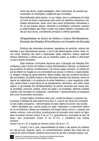 Diretrizes Curriculares Nacionais para a Educação das Relações Étnico-Raciais 