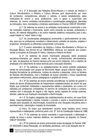 Diretrizes Curriculares Nacionais para a Educação das Relações Étnico-Raciais 