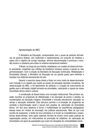 Diretrizes Curriculares Nacionais para a Educação das Relações Étnico-Raciais 