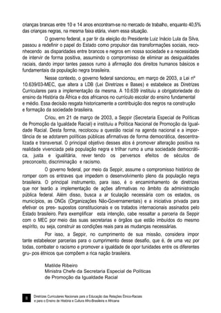 Diretrizes Curriculares Nacionais para a Educação das Relações Étnico-Raciais 