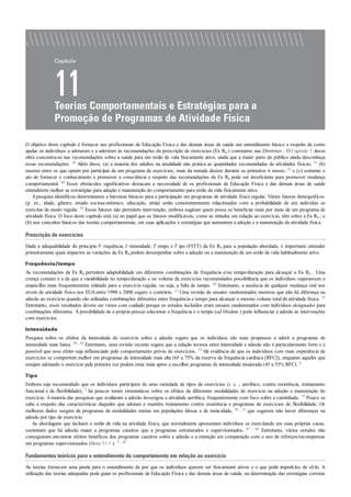 Diretrizes acsm - Para prescrição de exercícios