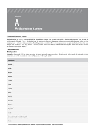 Diretrizes acsm - Para prescrição de exercícios