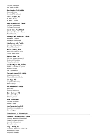 Diretrizes acsm - Para prescrição de exercícios