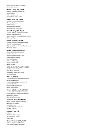 Diretrizes acsm - Para prescrição de exercícios