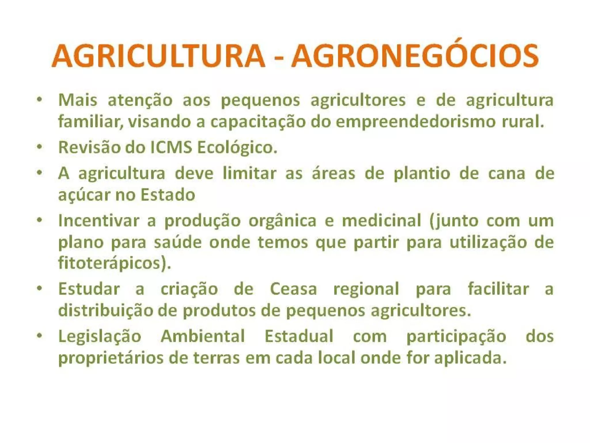 Diretrizes básicas propostas 2010