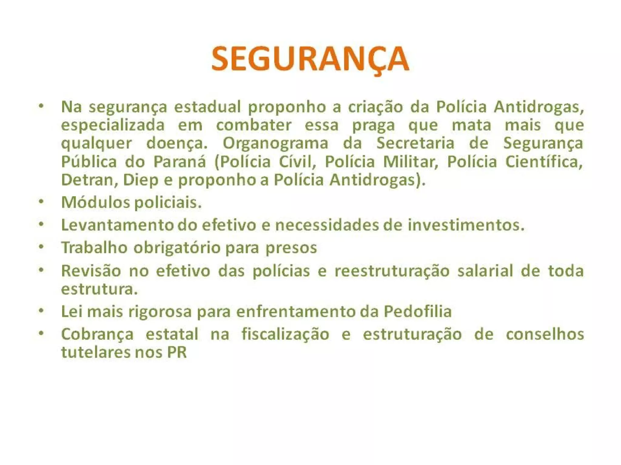 Diretrizes básicas propostas 2010