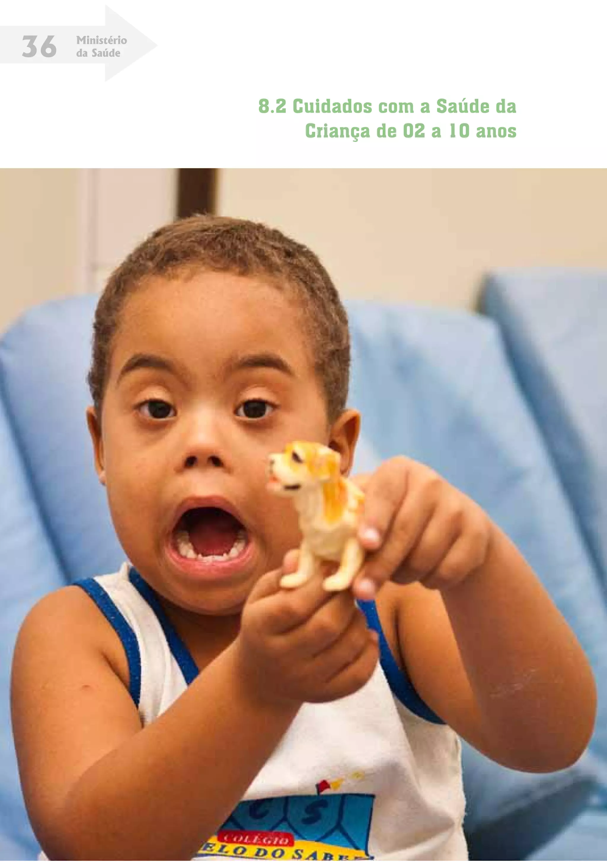 Ministério
da Saúde36
8.2 Cuidados com a Saúde da
Criança de 02 a 10 anos
 