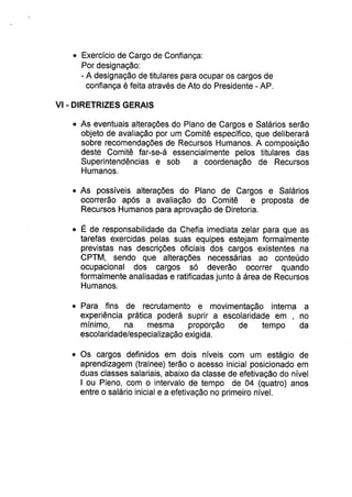 Diretrizes gerais do pcs