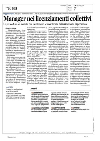 1 
Data 
Pagina 
Foglio 
26-10-2014 
19 
098373 
Quotidiano 
Management 
Codice abbonamento: 
Pag. 45 

