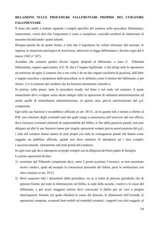 Appunti di Diritto commerciale: il Fallimento | PDF