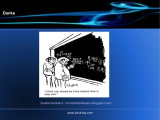 Danke Quelle Karikatur: immobilienblasen.blogspot.com/ www.blicklog.com 
