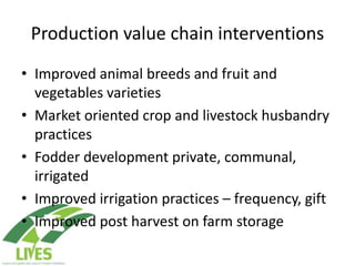 Draft LIVES project implementation plan