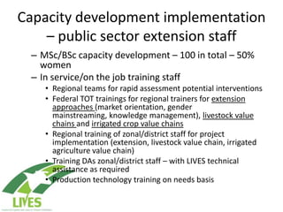 Draft LIVES project implementation plan