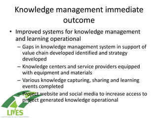 Draft LIVES project implementation plan
