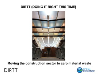 DIRTT (DOING IT RIGHT THIS TIME)
Moving the construction sector to zero material waste
 