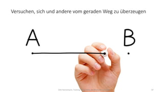Dirk Hannemann, Training "Dirty Tricks der Rhetorik" Juni 2020 87
Versuchen, sich und andere vom geraden Weg zu überzeugen
Dirk Hannemann, Training "Dirty Tricks der Rhetorik" Juni2020 87
 