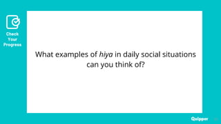 Hiya Example CULTURE AND VALUES IN THE PHILIPINES DISCIPLINES AND IDEAS IN THE ...