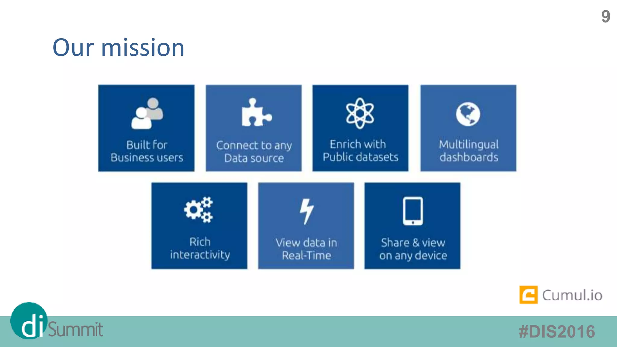#DIS2016
9
Our mission
 
