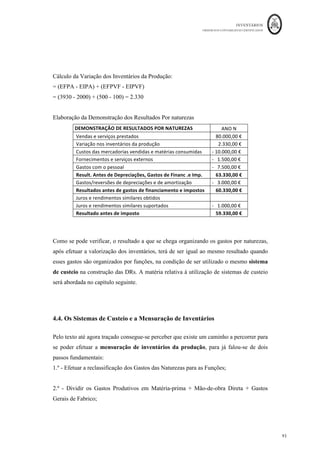 INVENTÁRIOS
ORDEM DOS CONTABILISTAS CERTIFICADOS
89
	 	
89	
	
Figura 12: Esquema de Movimentação das Contas da Contabilidade Analítica para Efeitos de Mensuração de Inventários
Fonte: Elaboração própria baseado em vários autores
 