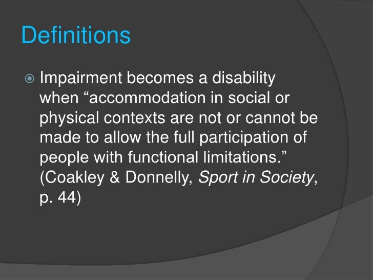 Disabilities And Special Needs