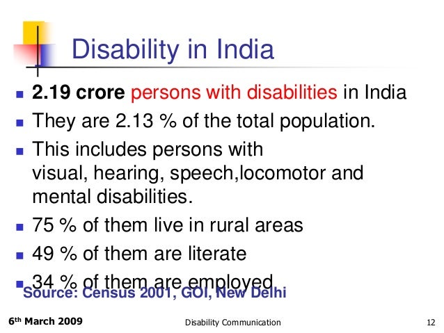 Disability and Communication