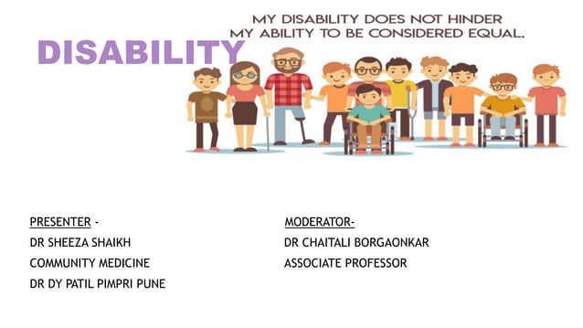 Disability ,Impairment and handicap | PPTX | Physical Therapy | Wellness