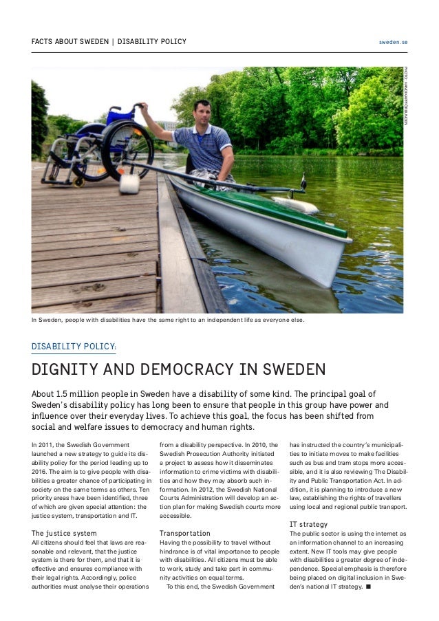Disability policy in Sweden