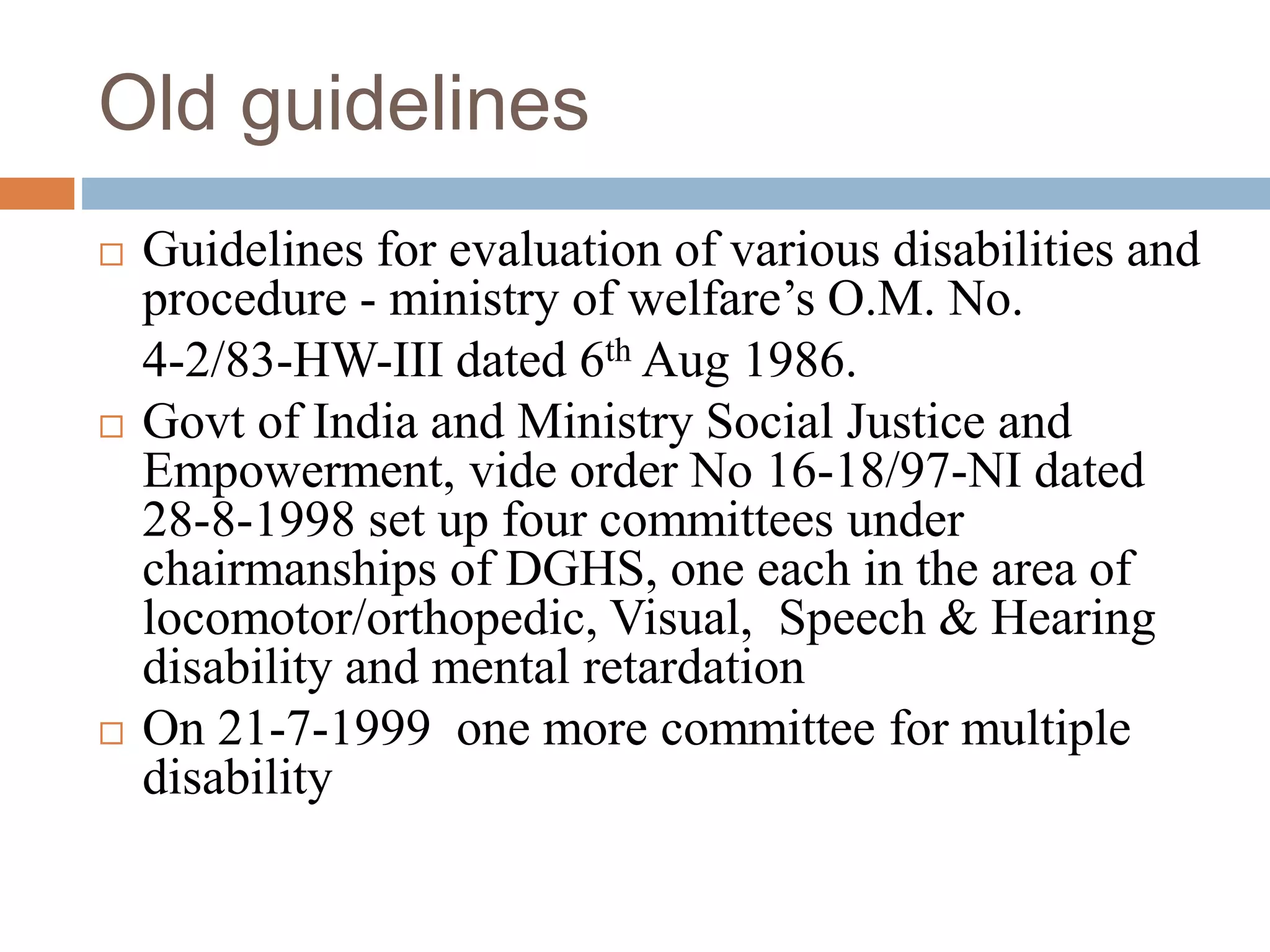 Official Disability Guidelines.pdf Disability assesment latest gudelines | PPTX