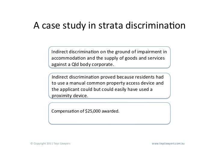 case tests from discrimination case scientific tests regarding discrimination