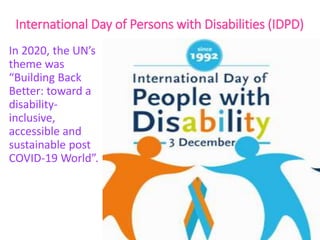 Persons With Disability Pptx