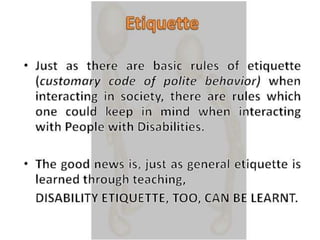 Persons With Disability Pptx