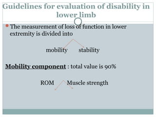 Disability evaluation