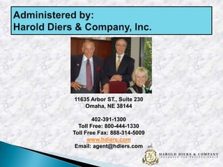 11635 Arbor ST., Suite 230
Omaha, NE 38144
402-391-1300
Toll Free: 800-444-1330
Toll Free Fax: 888-314-5009
www.hdiers.com
Email: agent@hdiers.com

 