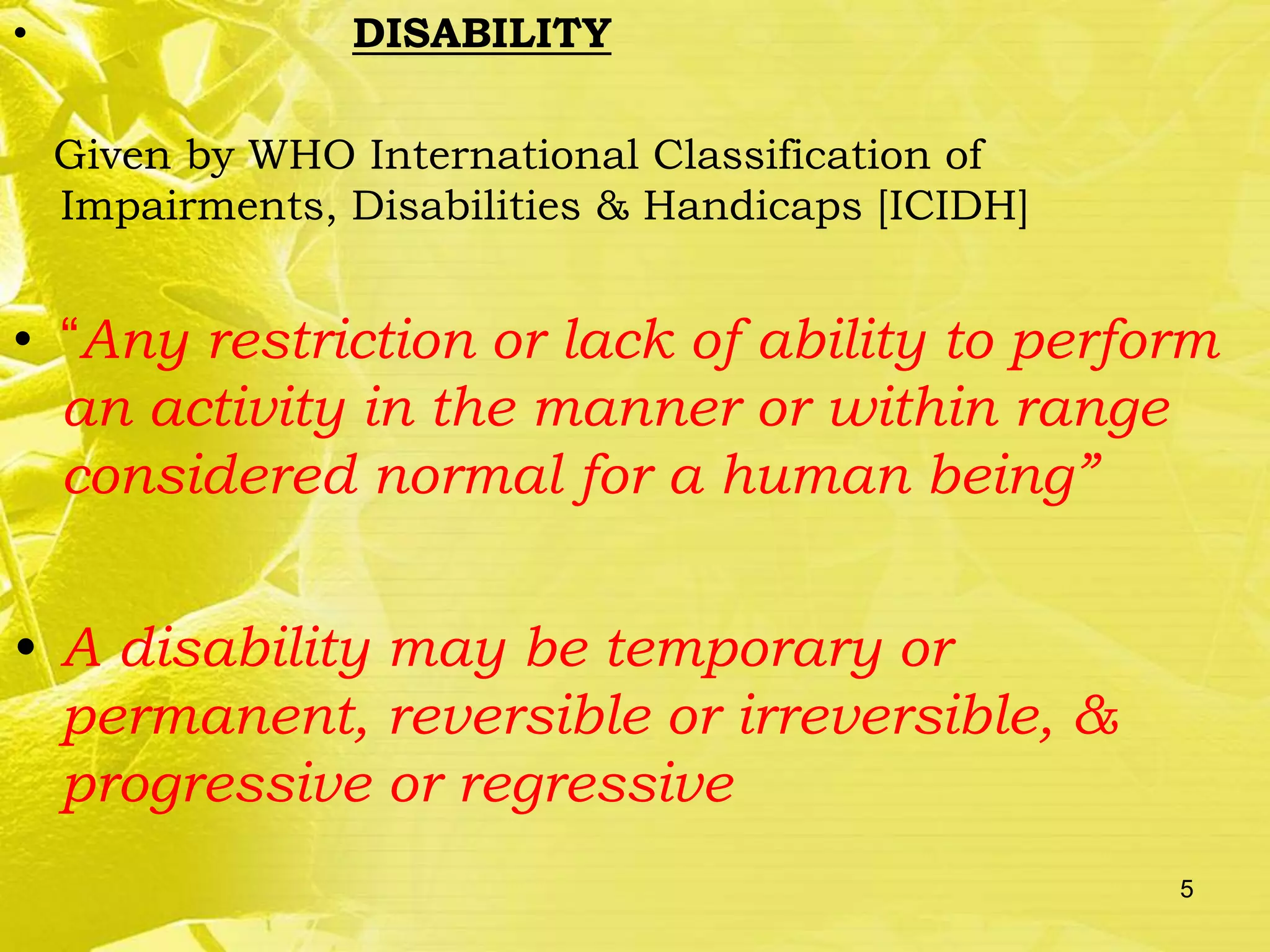 DISABILITY & ITS INDICATORS.pptx