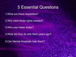 Disability rights | PPT