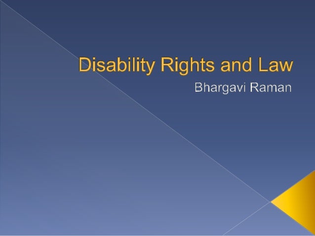 Disability Rights And Law In India