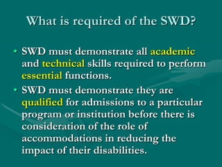 Disability Services | PPT