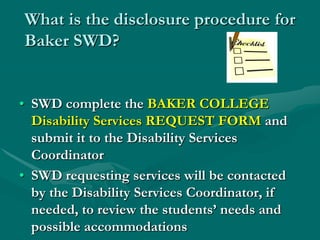 Disability Services | PPT