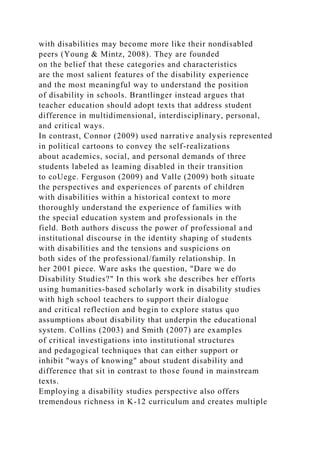 Disability Studies What Is It andWhat Difference Does It Make.docx