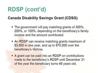 Disability tax credit