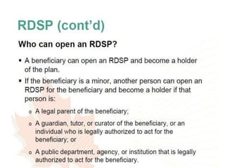 Disability tax credit