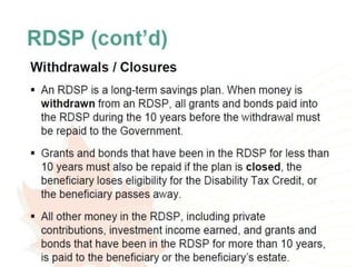 Disability tax credit
