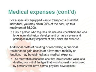 Disability tax credit