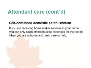 Disability tax credit